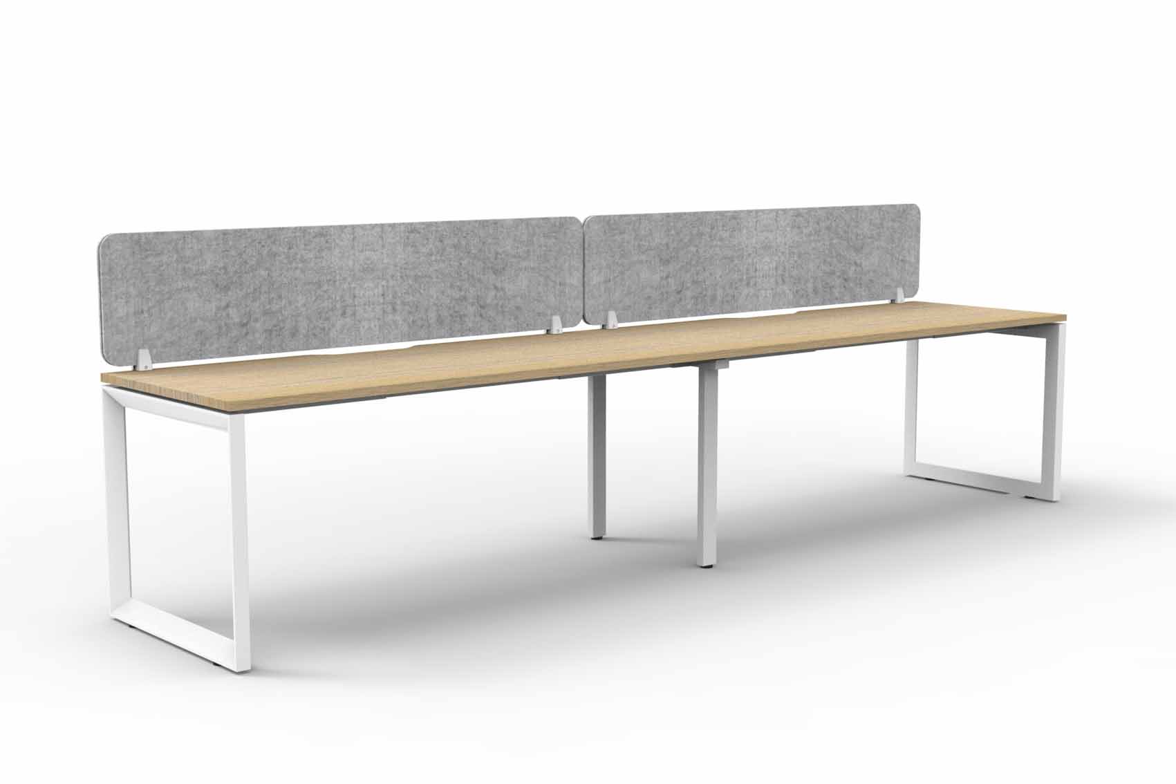 Loop 2 Person Single Sided Workstation - with Eco Screen